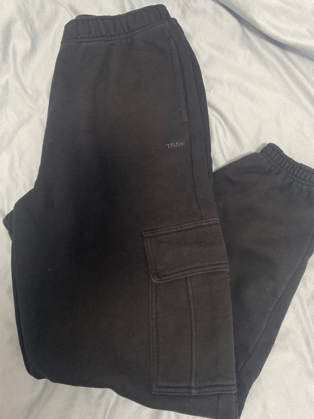Aritzia TNA Mega Fleece Black Sweatpants